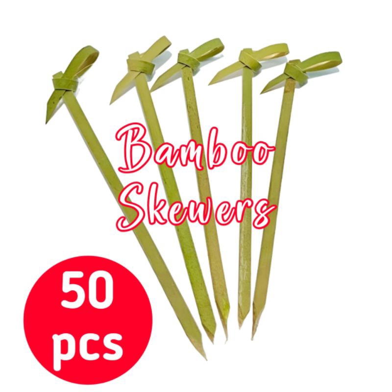 SKEWER BAMBOO/TEPOSUKI/BUAH GARNISH ISI 50PCS