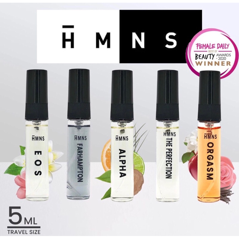 [Decant Share] HMNS Perfume - 5ML TRAVEL SIZE (ORGSM / ALPHA / PERFECTION / FARHAMPTON / EOS)