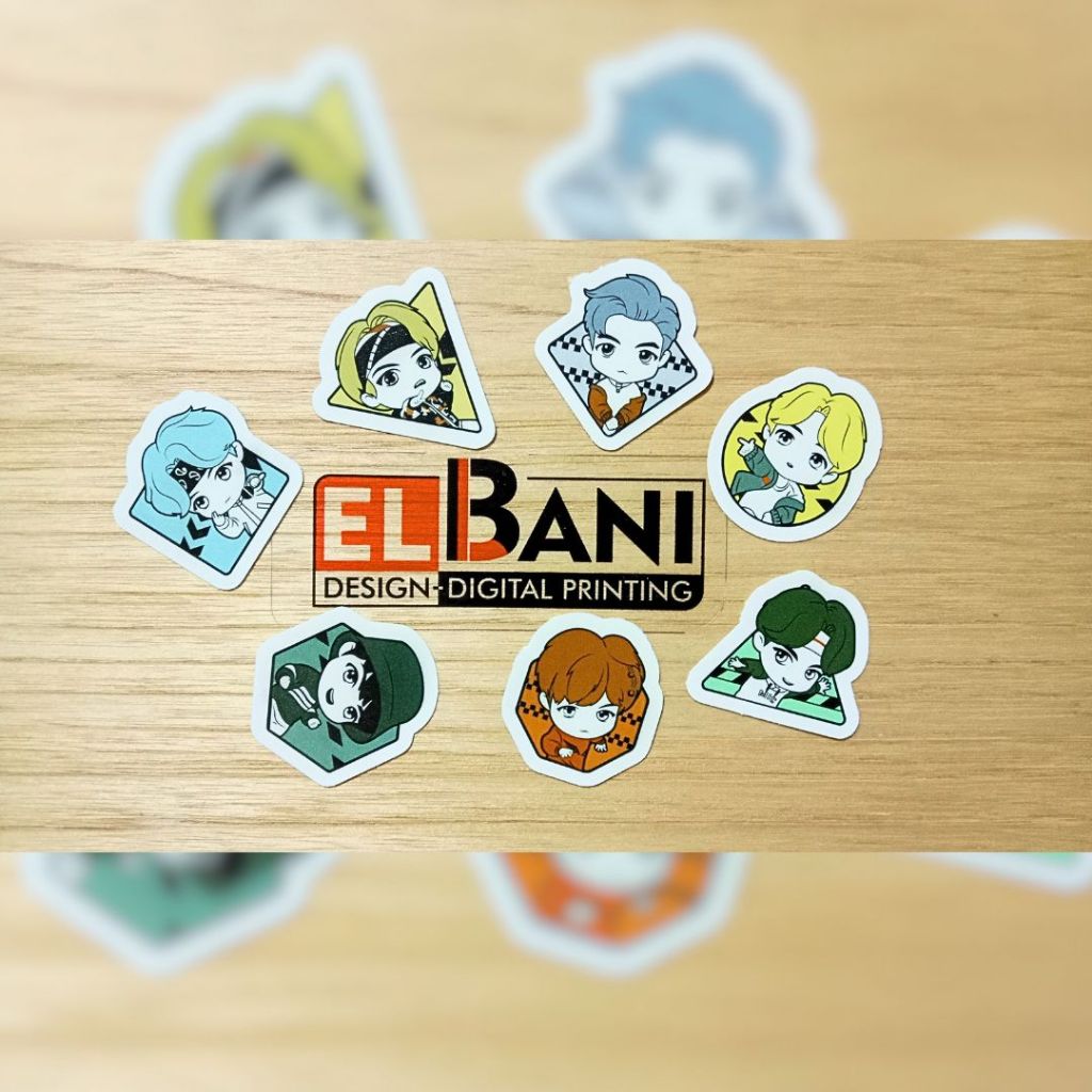 STICKER PACK TINNY TAN BTS | STICKER TUMBLER | STIKER LAPTOP KOPER HELM Stiker Handphone KPop