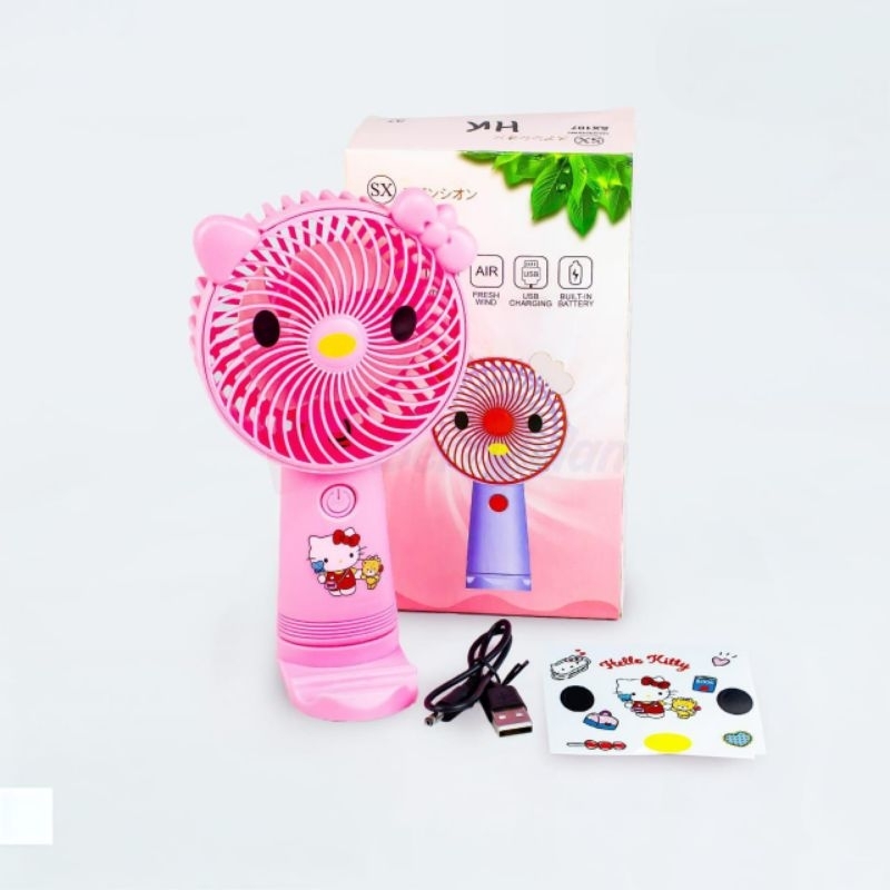 KIPAS GENGGAM MINI PORTABLE KARAKTER SX107 SX109