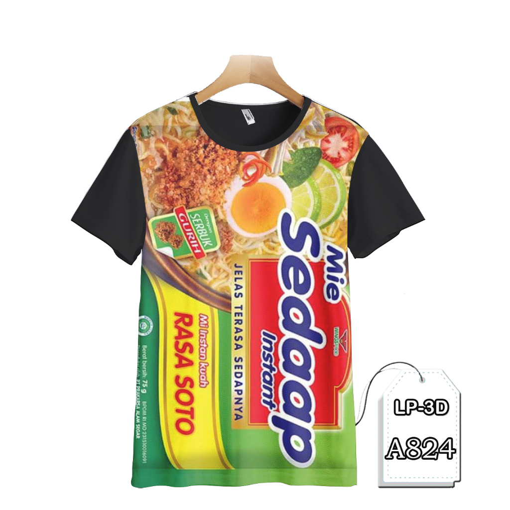 KAOS MIE SEDAP RASA SOTO KAOS DEWASA GAMBAR MIE BAJU PREMIUM KEREN