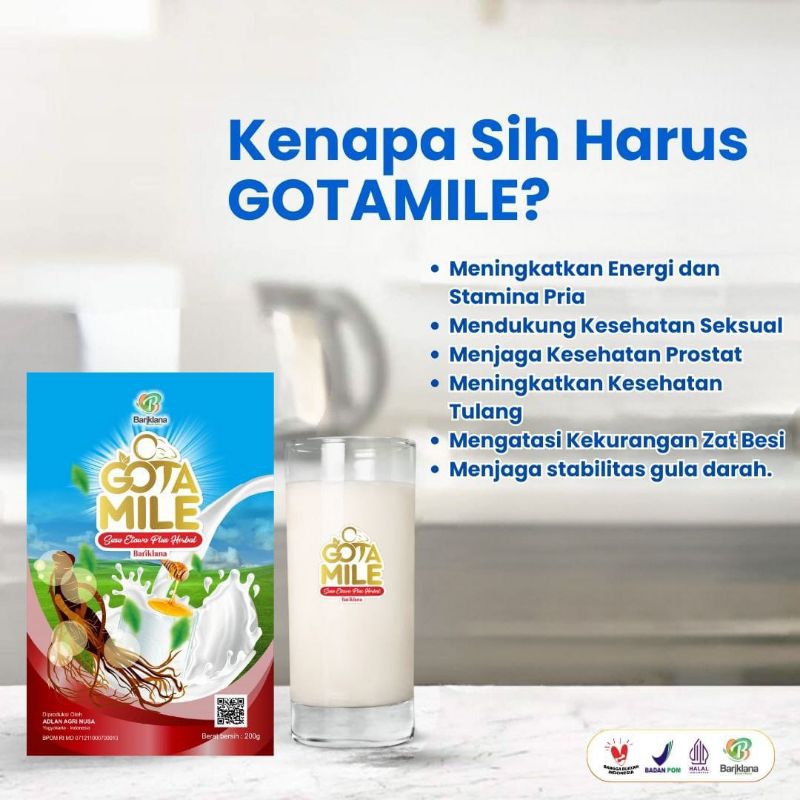 

GOTAMILE SUSU ETAWA PLUS GINSENG DAN GULA AREN UNTUK VITALITAS PRIA DEWASA