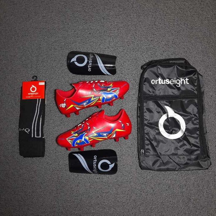 Obral Pesanan COD  PAKET KOMPLIT BOLA ANAK KECIL JUNIOR KIDS 3338  SEPATU SEPAK BOLA ORTUSEIGHT FORT