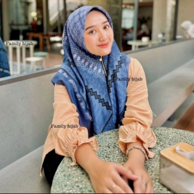 HIJAB INSTAN/HIJAB RESLETING ZIPPER/HIJAB MOTIF/HIJAB CANTIK/HIJAB KEKINIAN