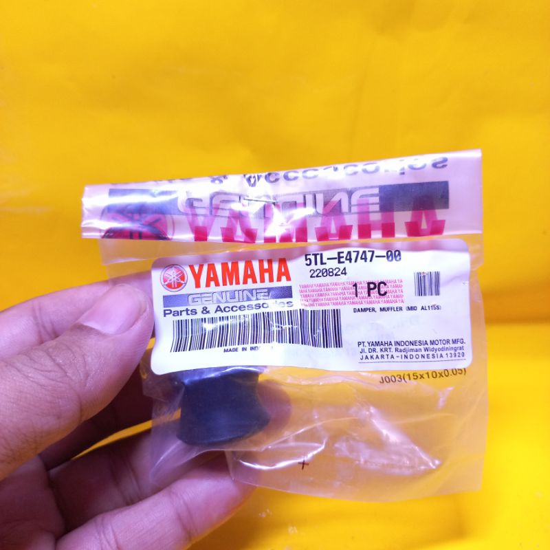 karet pegangan knalpot mio smile soul fino karbu ORI