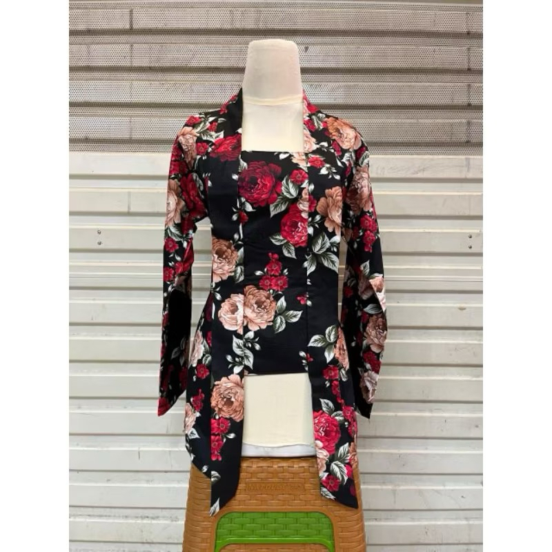 KEBAYA KUTUBARU KATUN JEPANG MOTIF BUNGA ( JUMBO )