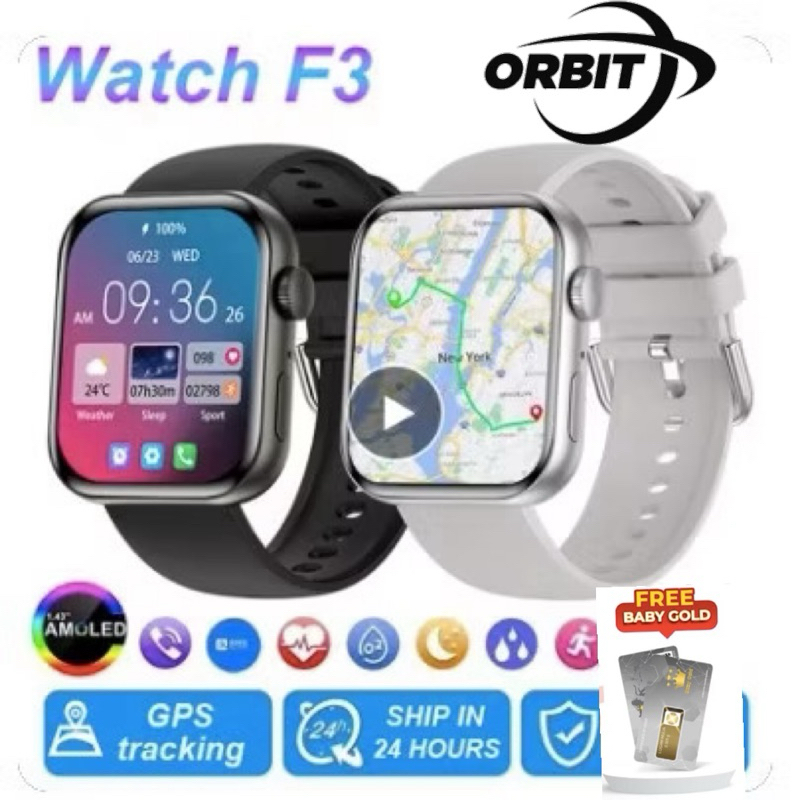 ORBIT WATCH FIT3 Smart Watch for HUAWEI FIT 3 2.04‘’ HD AMOLED Screen GPS Trajectory NFC 5.3 Bluetoo