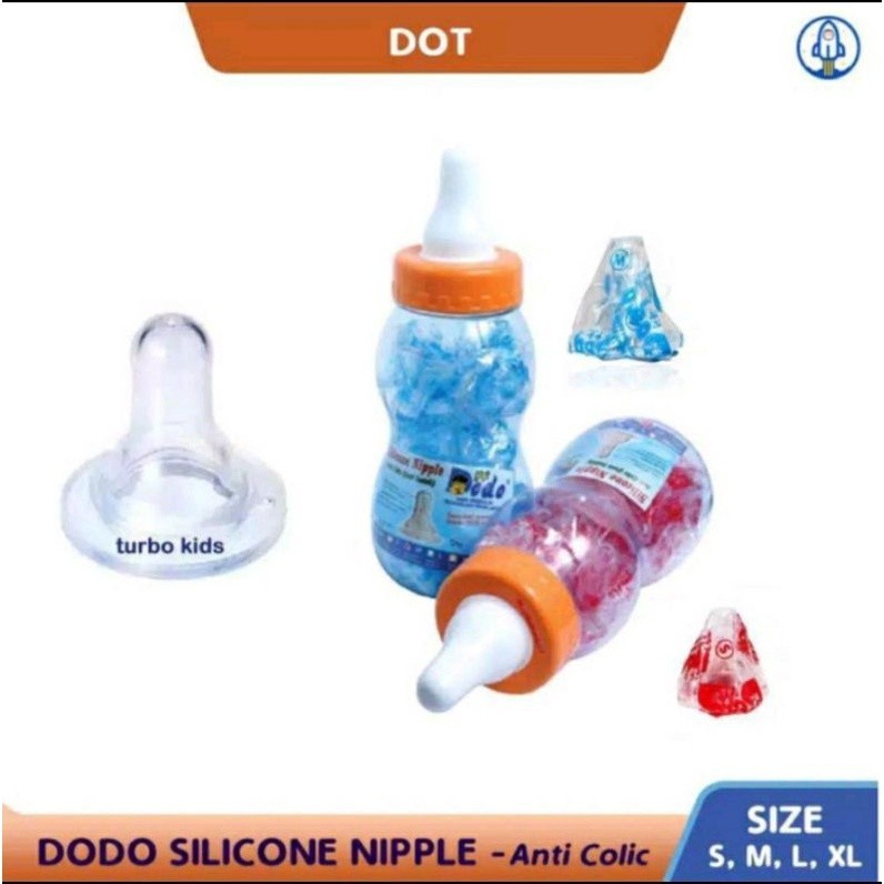 Dodo dot bulat Silicone Nipple baby / dot dodo size M,L,XL