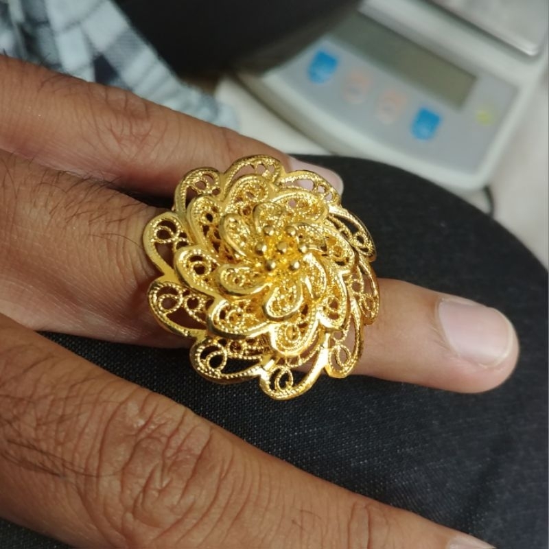 Cincin kendari lapis emas 24k