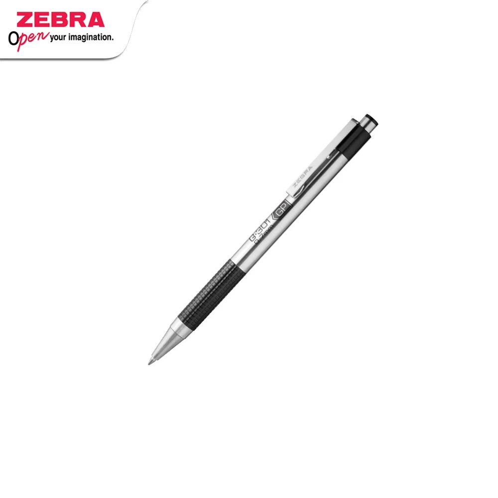 

Zebra G-301 Retractable pulpen gel 0.7 mm Stainless Steel alat tulis