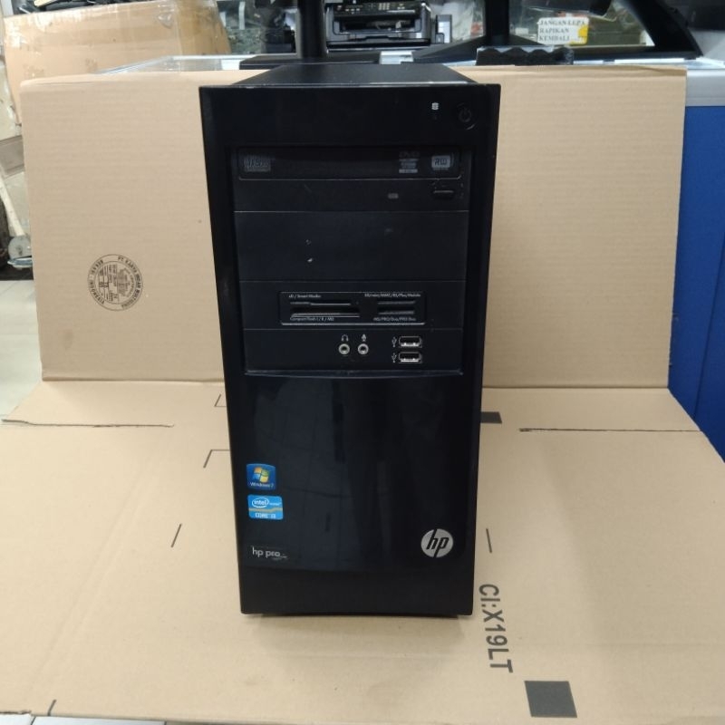 pc hp pro 3330 mt core i3-2120 ram 4gb hdd 500gb barang mantap