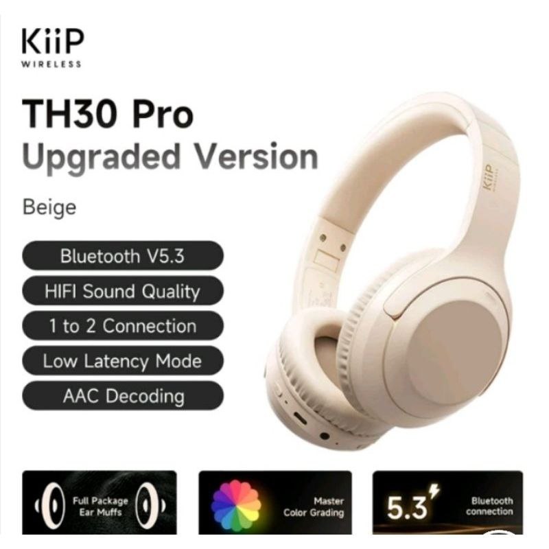 KIIP TH30 PRO Headphone Bluetooth Wireless Headset Earphone