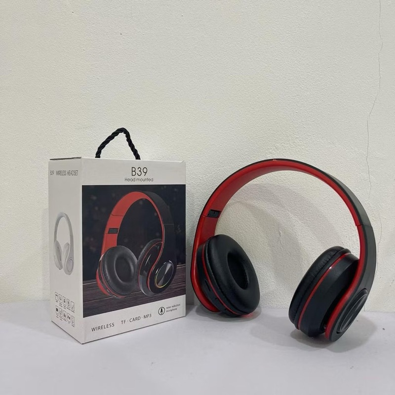 BIG PROMO HANDSFREE BANDO BLUETOOTH B39 / Wireless Bando Headphone Stereo Bass Music / Headset