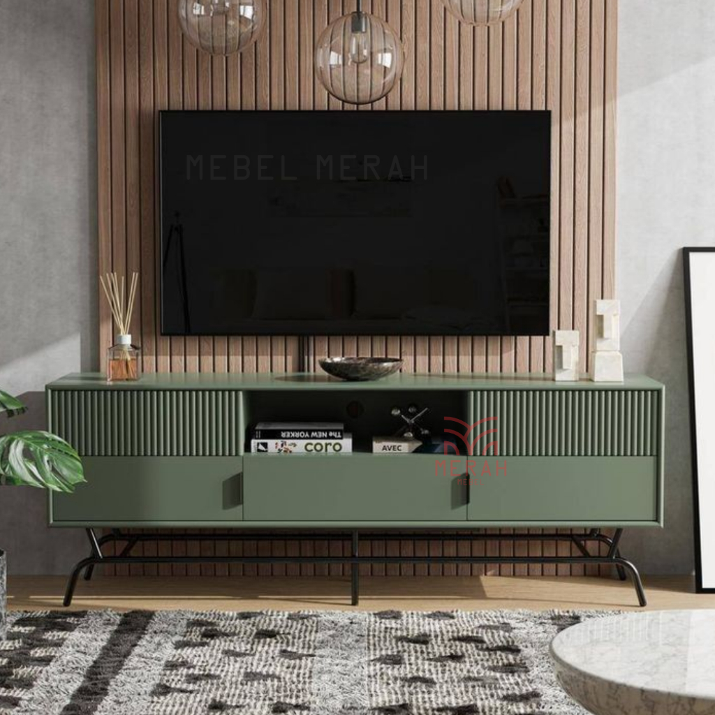 Buffet TV Kayu Jati - Lemari TV Kayu Jati - Meja TV - Mebel Merah