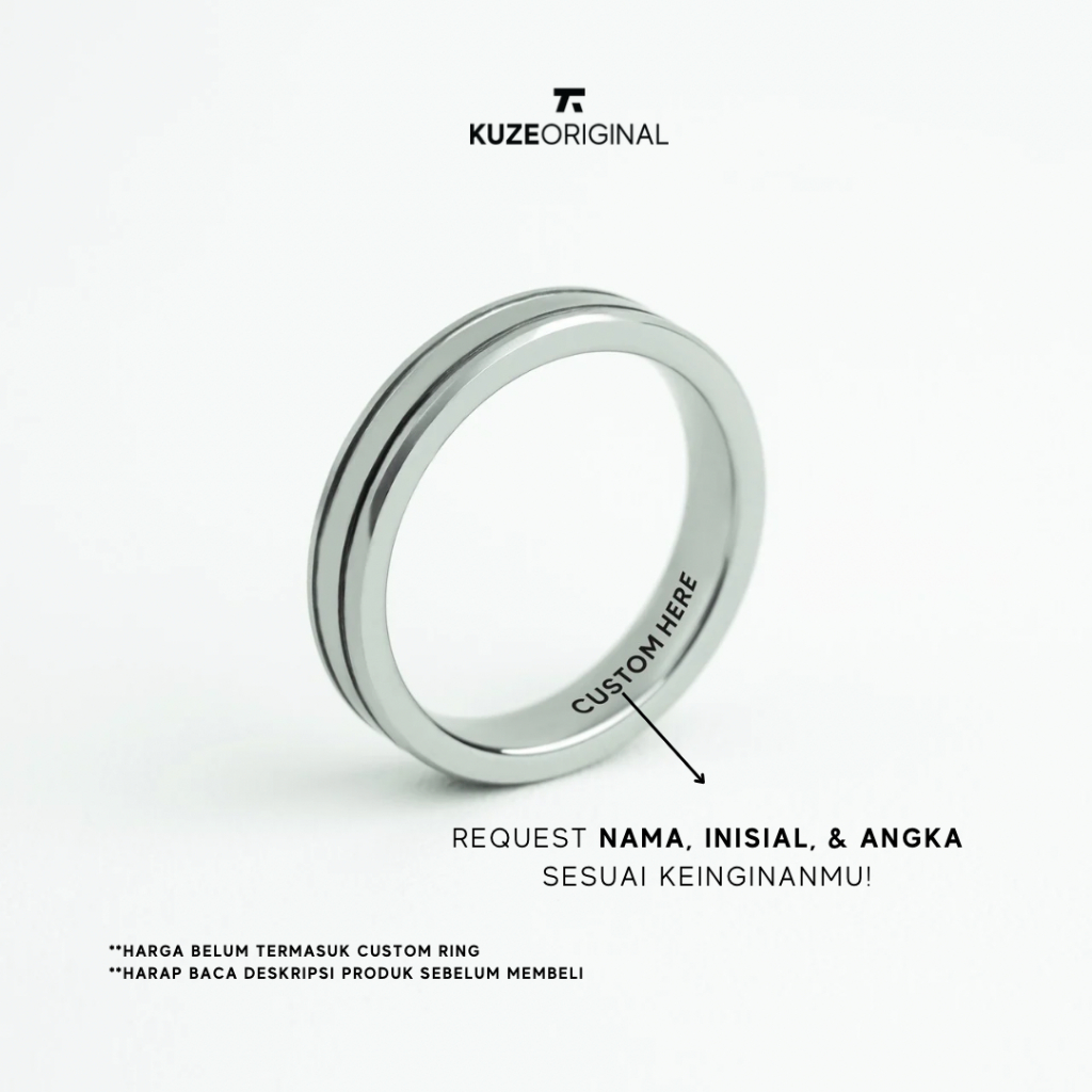 Kuze Original Cincin Tungsten / Ring - Nelson