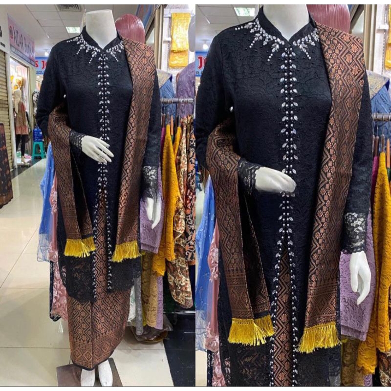 SET KEBAYA MODERN BRUKAT SONGKET SELENDANG// KEBAYA SULTAN KONDANGAN TERBARU KEKINIAN // SET KEBAYA 