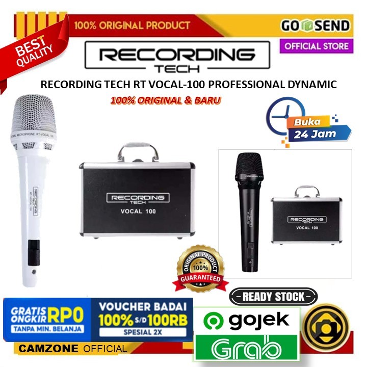 Mic Dynamic Recording Tech RT Vocal-100 Professional Dynamic Microphone Vocal 100