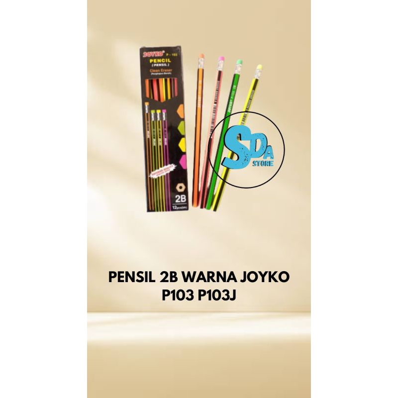 

Pencil Pensil 2B warna Joyko Ori