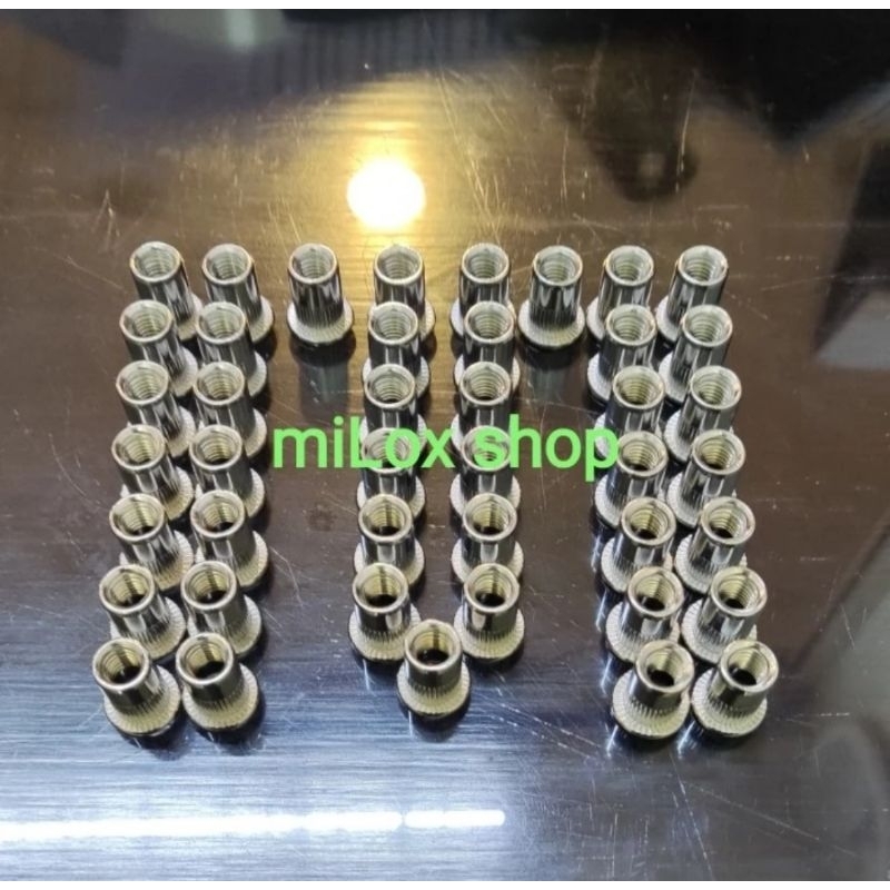 Rivet Nut M6 Stainless Bibir Tebal