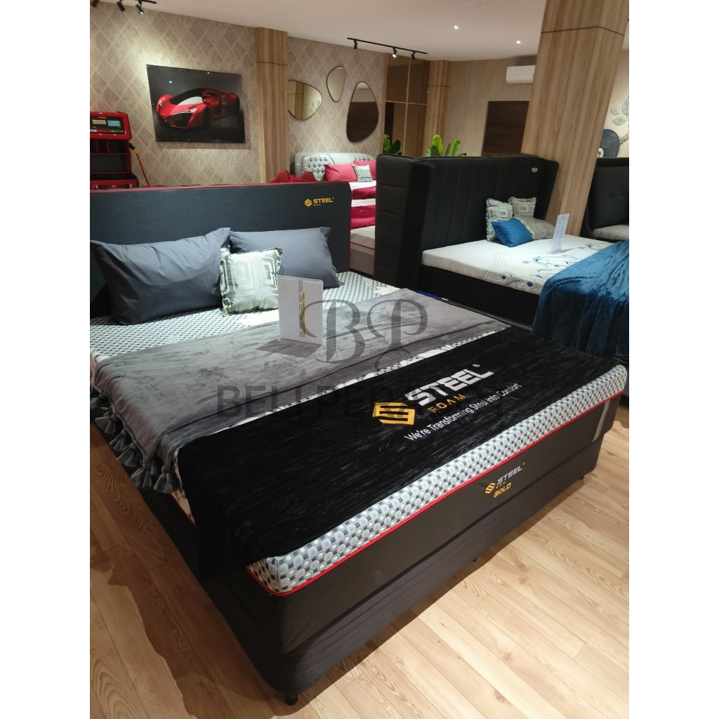 [ PERABOTKU28 ] Springbed Ocean Steelgold 6 kaki - Full busa -matras saja