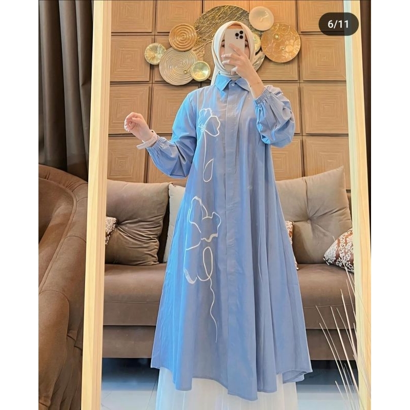 Tunik Larasati bordir /Tunik bordir/kemeja tunik