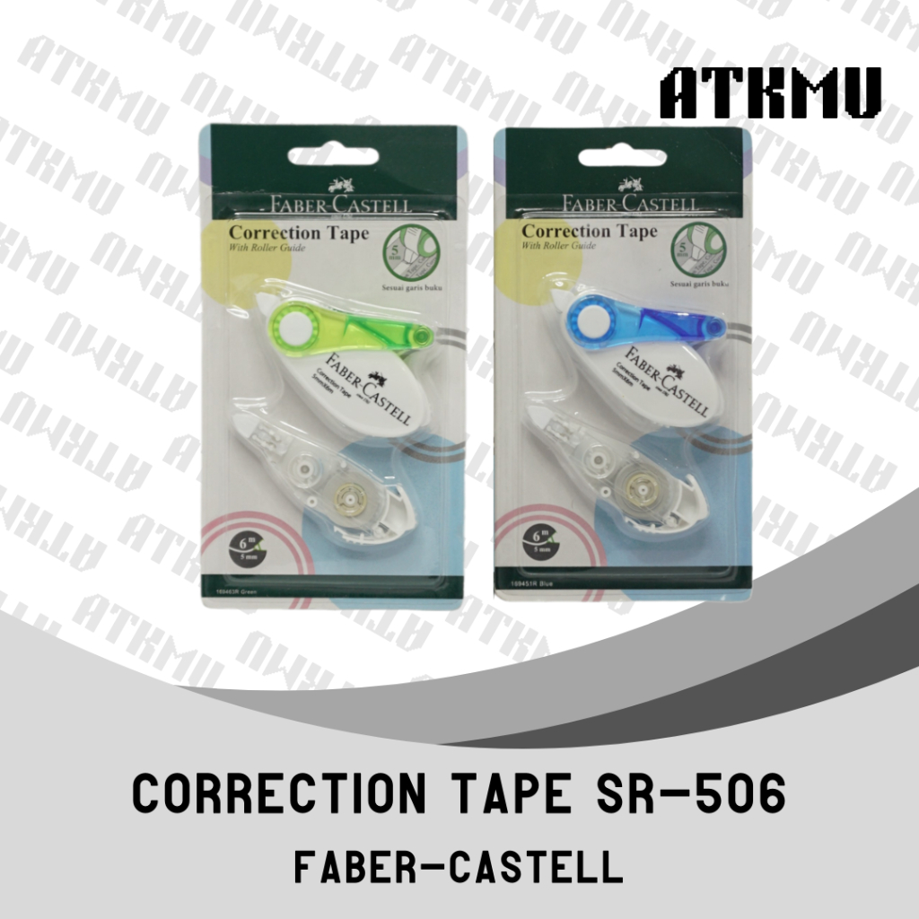 

Correction Tape FABER CASTELL SR 506 6Mx55mm / Tip Ex Kertas/Tip X Role