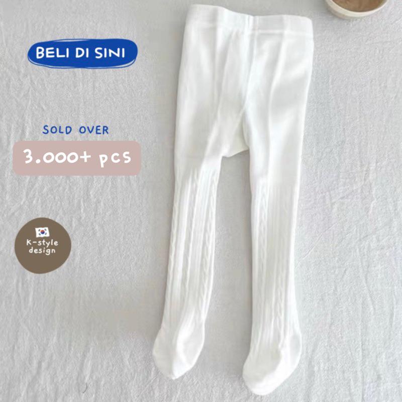 RB BABYCHAN - EMILY KNIT LEGGING - Korean legging - Legging bayi polos - Stocking bayi rajut Legging