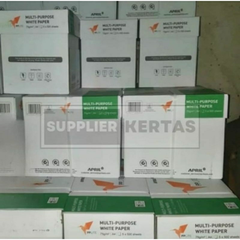 

Kertas HVS 75gr uk A4/F4 isi 500 lbr / Kertas fotocopy / kertas office