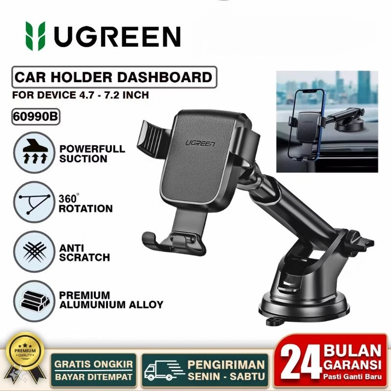 Holder Mobil Anti Gravitasi Otomatis Menjepit Hp Original UGREEN