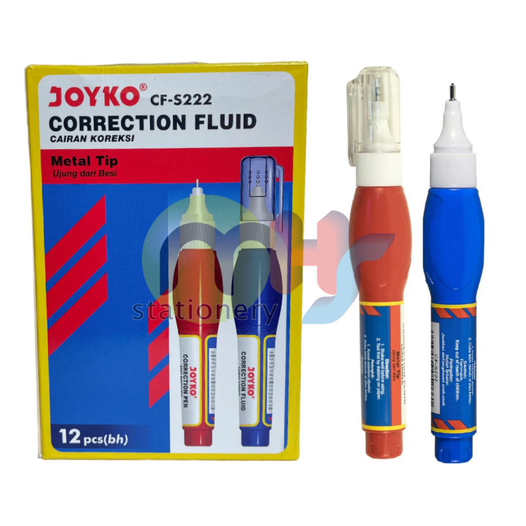 

Correction Fluid / Cairan Koreksi / Penghapus Cair Joyko CF-S222 1 Box 12 Pcs