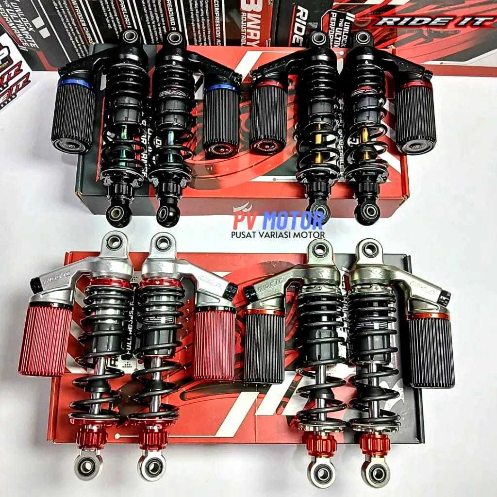 shock Ride it GP PREMIUM SERIES GEN 2 DOUBLE CLIK REBOUN FUNGSI ukuran 280 320 skok cb gl mp grand s
