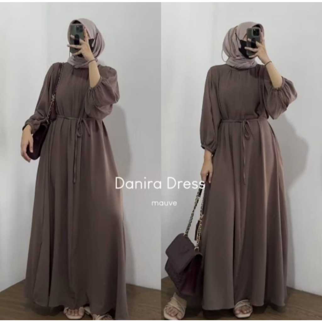 DANARA LD110 & LD120 JUMBO DRESS MAXY GAMIS CRINKLE AIRFLOW GAMIS POLOS DRESS MUSLIM WANITA