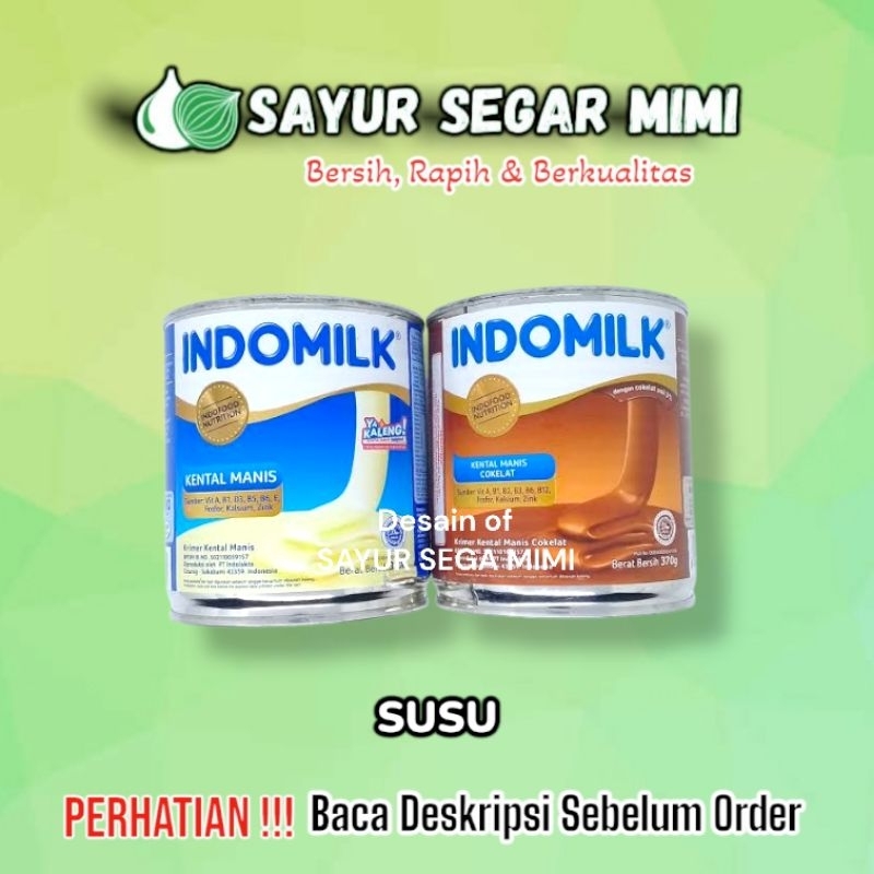 

Indomilk susu kental manis 1Kaleng - Sayur Segar Mimi