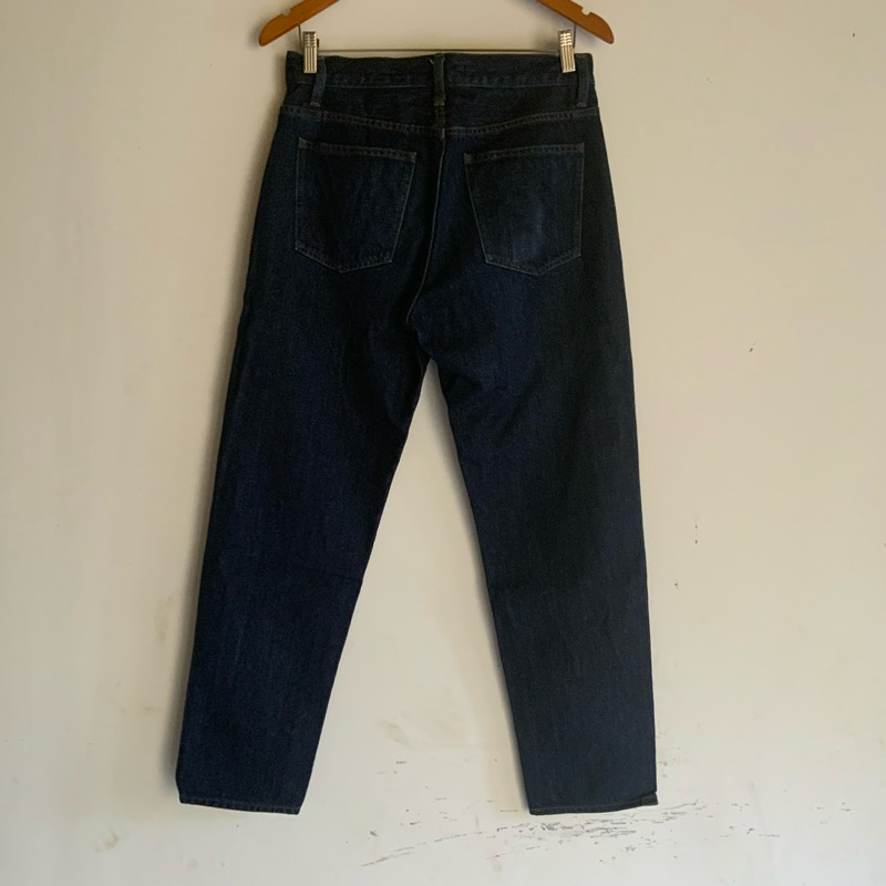 uniqlo jeans denim blue indigo non selvedge