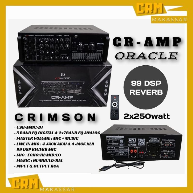 Power Amplifier Crimson CR AMP ORACLE Original 99 DSP Reverb