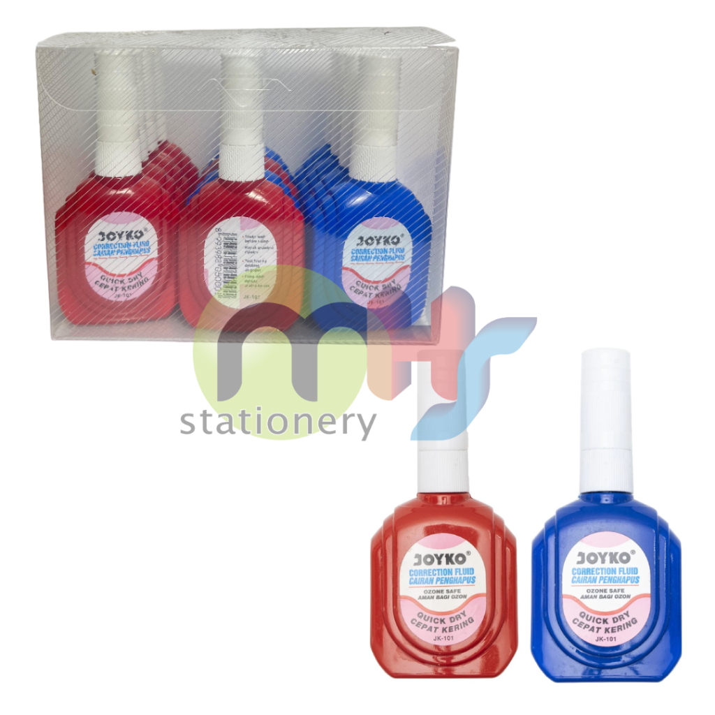 

Correction Fluid / Cairan Koreksi / Penghapus Cair Joyko JK-101 1 Box 12 Pcs