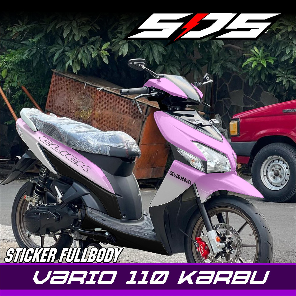 Decal Sticker Full Body VARIO 110 Karbu 2006-2011 Stiker Decal Vario Karbu Variasi Motif Click