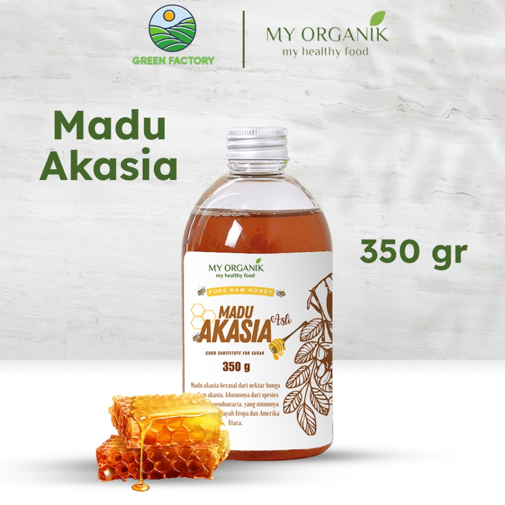 

My Organik Madu Murni Akasia Original Tanpa Campuran 100% Asli Premium Quality 350gr