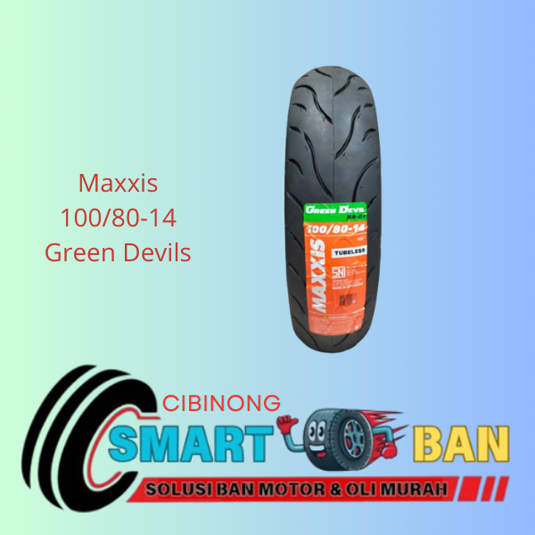 Ban Belakang Maxxis Green Devil Motor Honda Vario 110cc 100/80 Ring 14