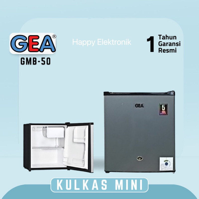 KULKAS MINI BAR GEA GMB-50 KAPASITAS 46 LITER / KULKAS KECIL PORTABLE MINI GEA