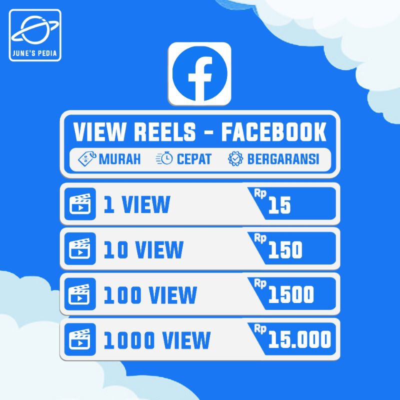 VIEW VIDEO & VIEW REELS FACEBOOK | BERGARANSI