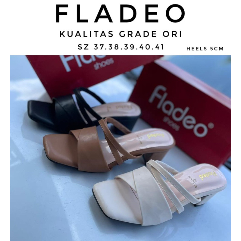 Sandal wanita fladeo heels 5 cm
