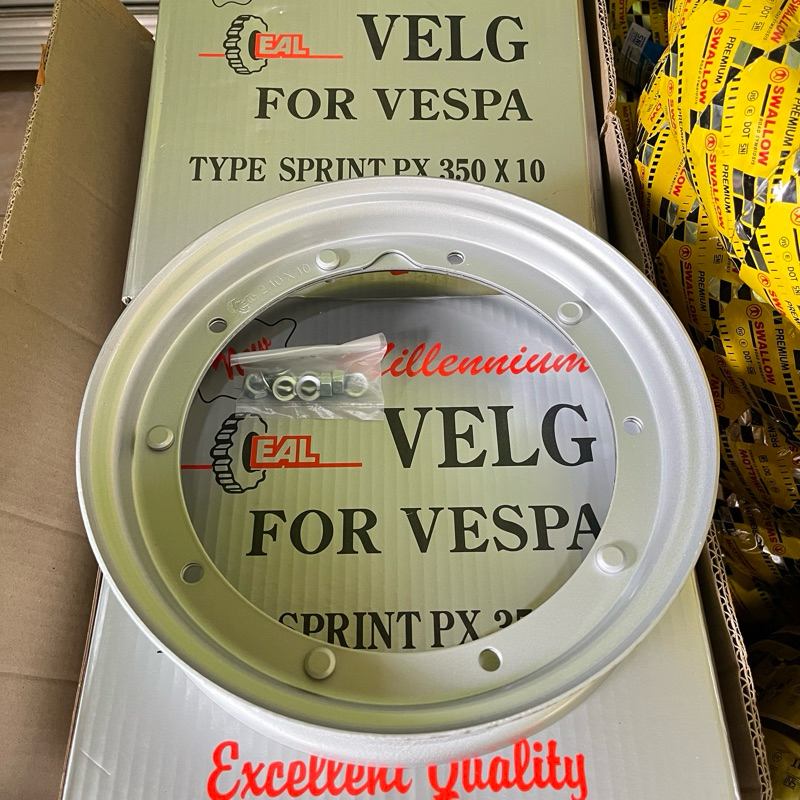 VELG VESPA RING 10 VELG STANDAR VESPA R10 SPRINT PX BESI
