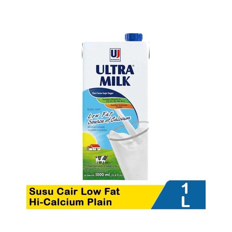 

ULTRA MILK SUSU UHT RENDAH LEMAK LOW FAT 1 LITER