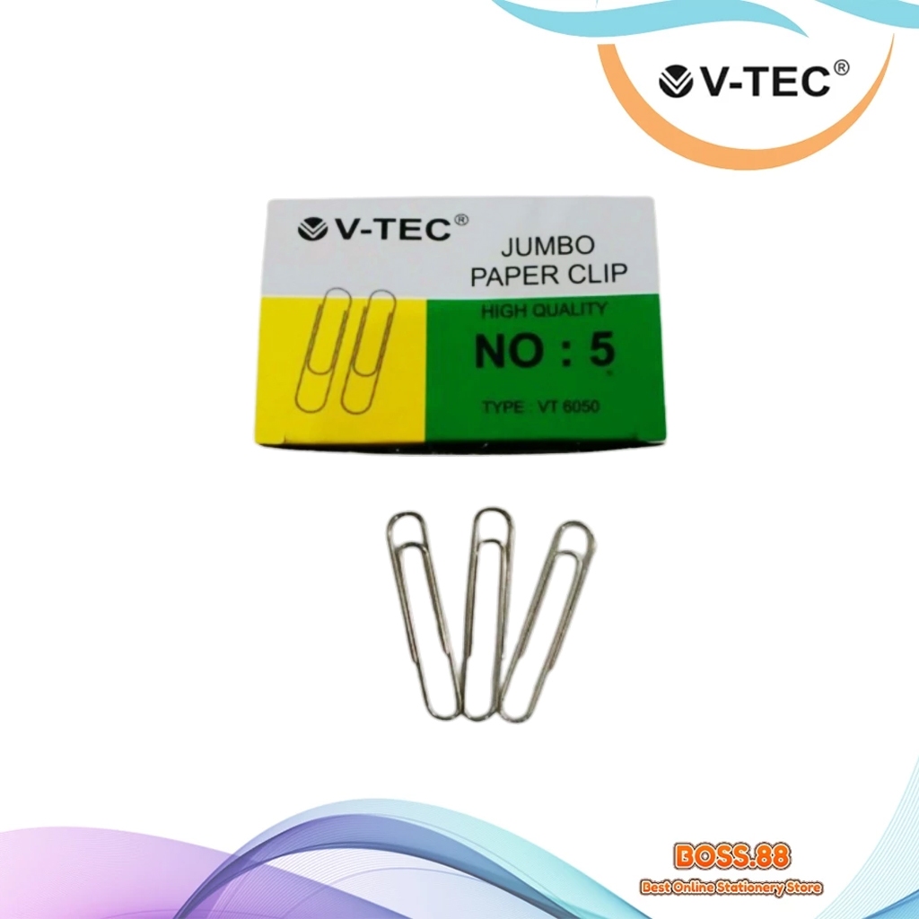 

PAPER CLIP / KLIP KERTAS V-TEC VT-6050 NO 5 (1 PCS)
