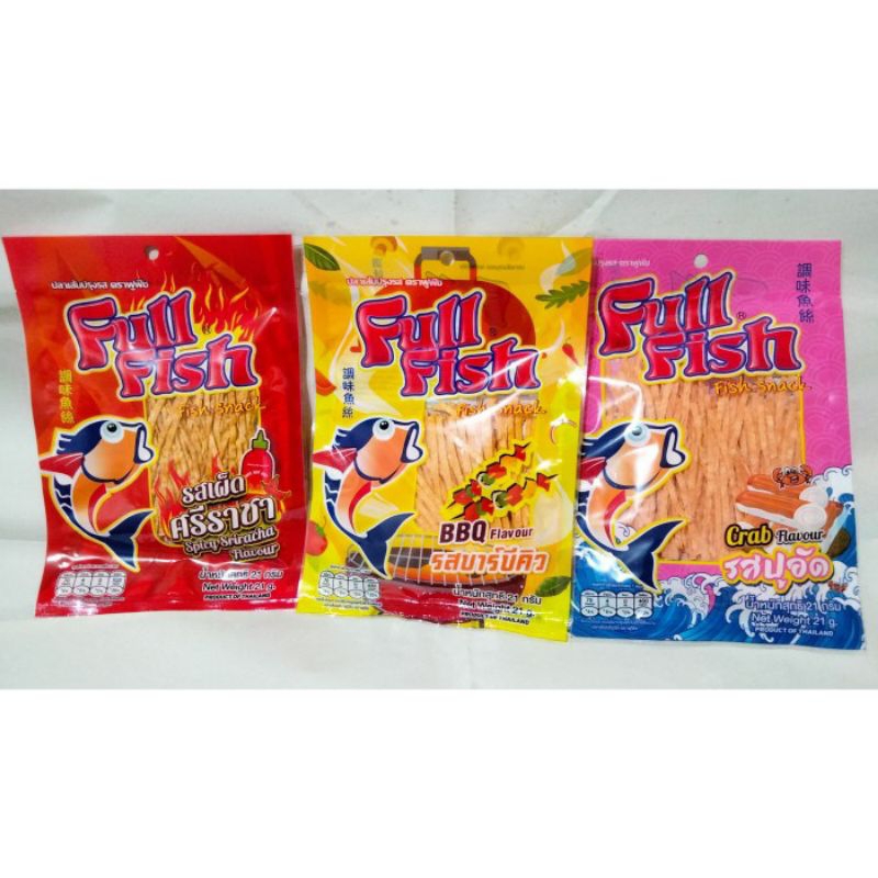

Fullfish Snack Ikan Thailand 21gr Dried Fish Fillet