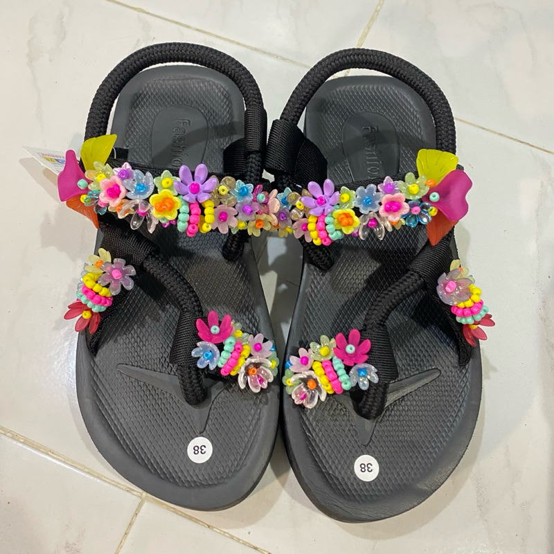 Flower sandal / Sandal Manik / Sandal manik sakura