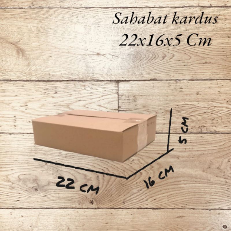 

kardus box Ukuran 22x16x5 cm single wall polos