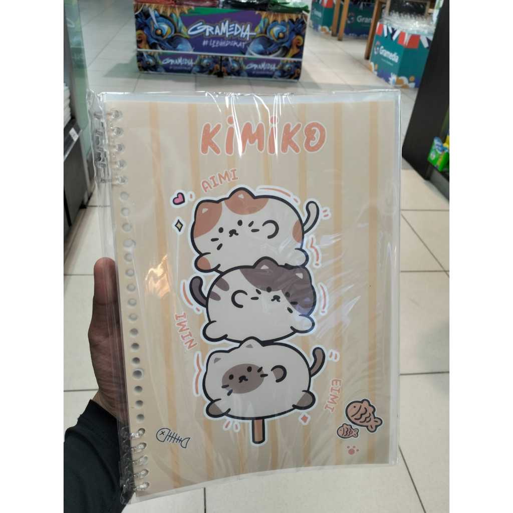 

Gramedia - Kako Kimiko Cat 10Ring Notebook B5 Yellow
