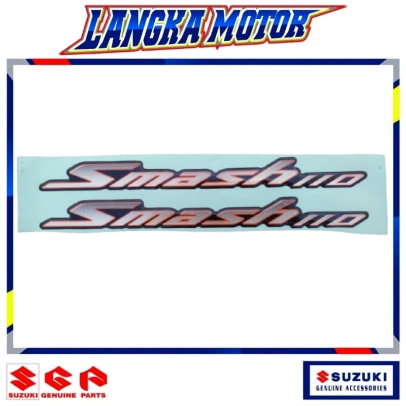 Smash ORI SGP Emblem Stiker timbul body samping belakang Suzuki SMASH 110
